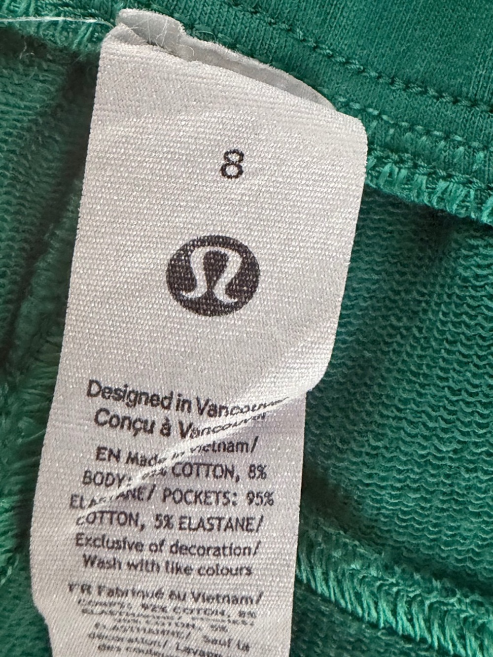 LULULEMON WOMEN'S GREEN DRAWSTRING SHORTS SIZE 8 - Picture 3 of 7